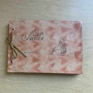Vintage Snap Shot Album with Soft-Suede Cover And Black Pages Watsonville CA.